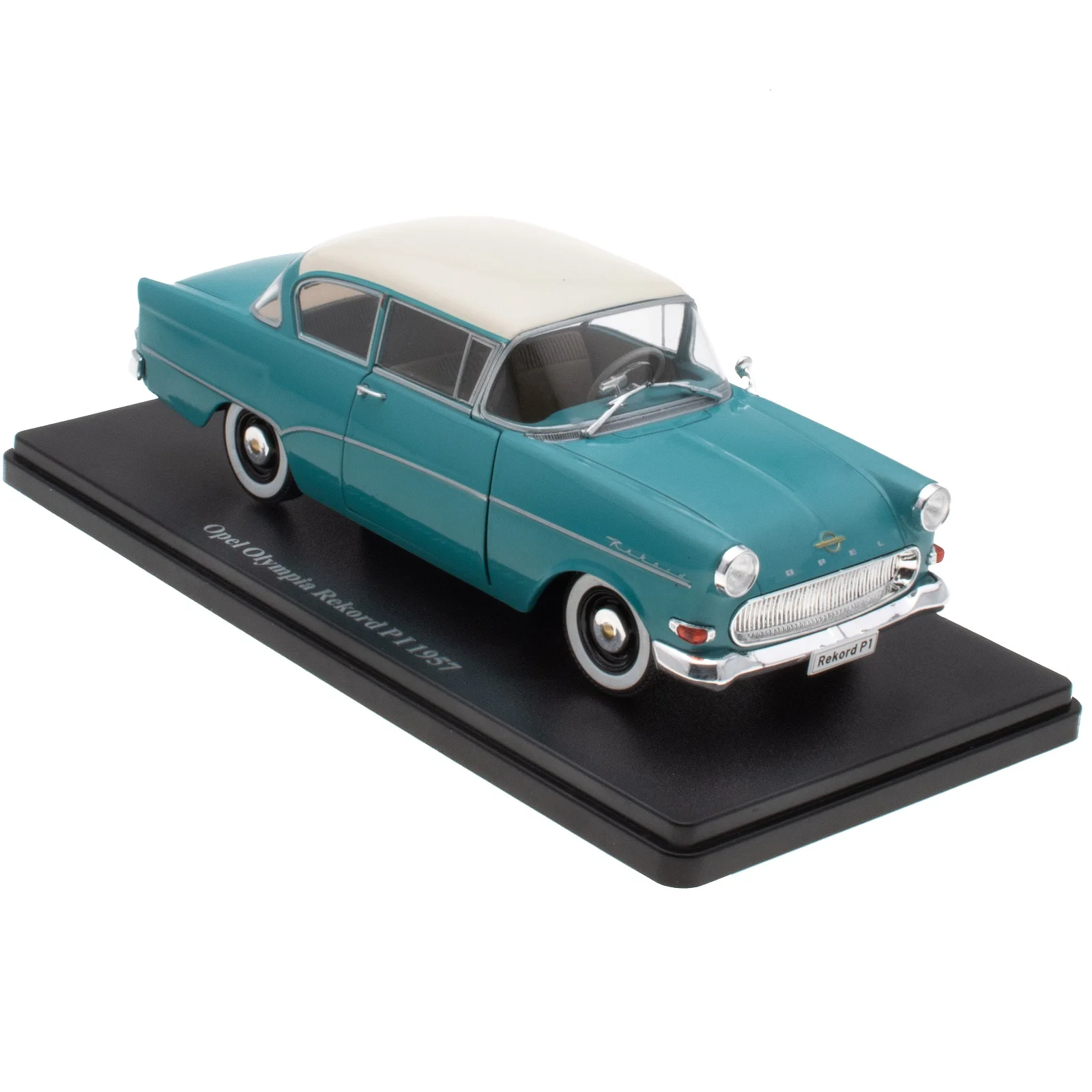 Hachette, Opel Olympia Rekord Pi 1957, Scala 1:24, Miniatura Pressofusa, Collezione: Opel Sammeln Sie Die Klassiker Aus Rensselheim Senza Problemi, Re