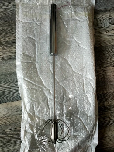 Stainless Steel Rotary Whisk Semi-Automatic Mixer Manual Whisk Household Cream Eggs Baking Gadgets photo review