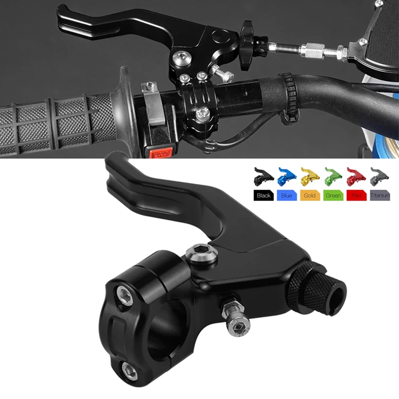 22MM 7/8" Handlebar CNC Short Stunt Clutch Lever Perch Assembly For Honda Suzuki Yamaha Kawasaki Triumph Motorcycle Accessories motocross clutch lever kit