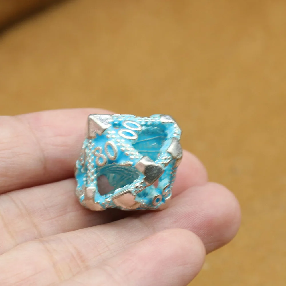1PC Random Color Bulk Metal Dice DND D4 D6 D8 D10 D% D12 D20 Polyhedral Dice for D&D Pathfinder RPG Board Games