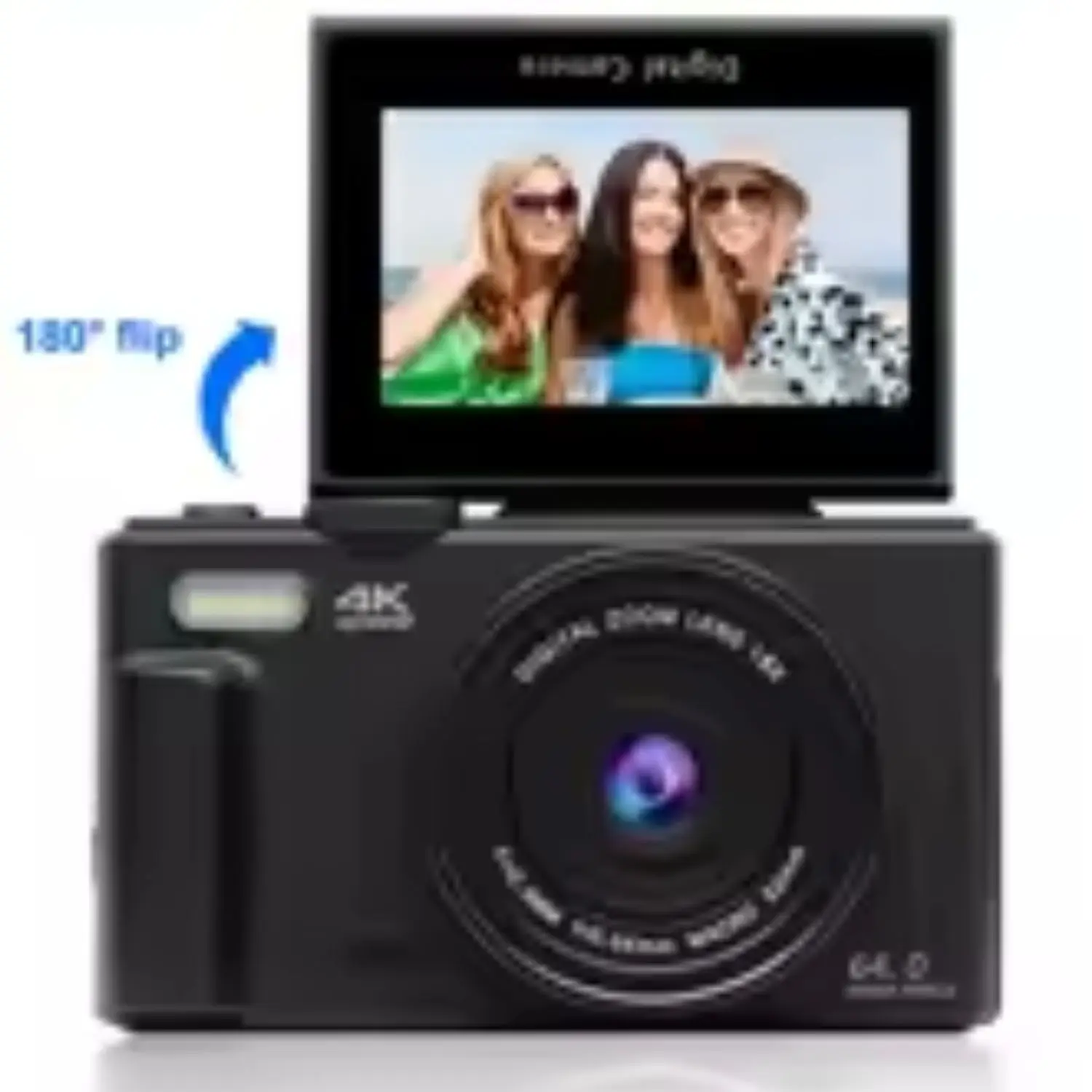 Camera 디지털 4K 파라 사진 및 줌 디지털 Camera 컴팩트 블로깅 완벽한 3'' 180 °   fl로 텔라 도브라블레