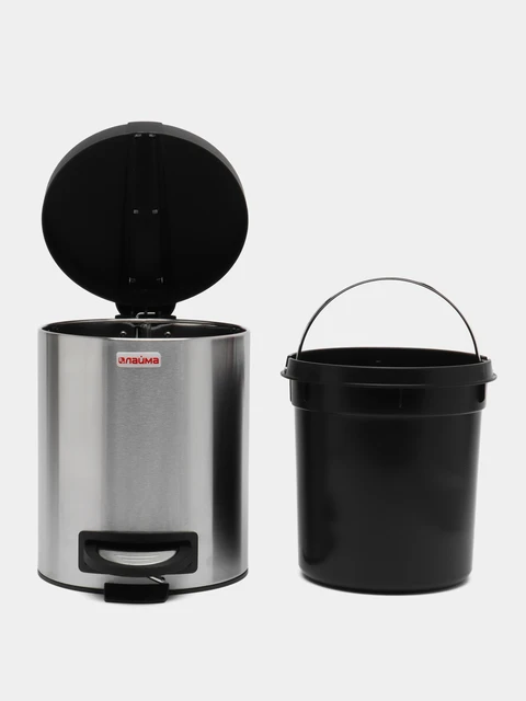 Behälter für Müll, kleiner Mülleimer mit Laima Modern, 5 l, Matte