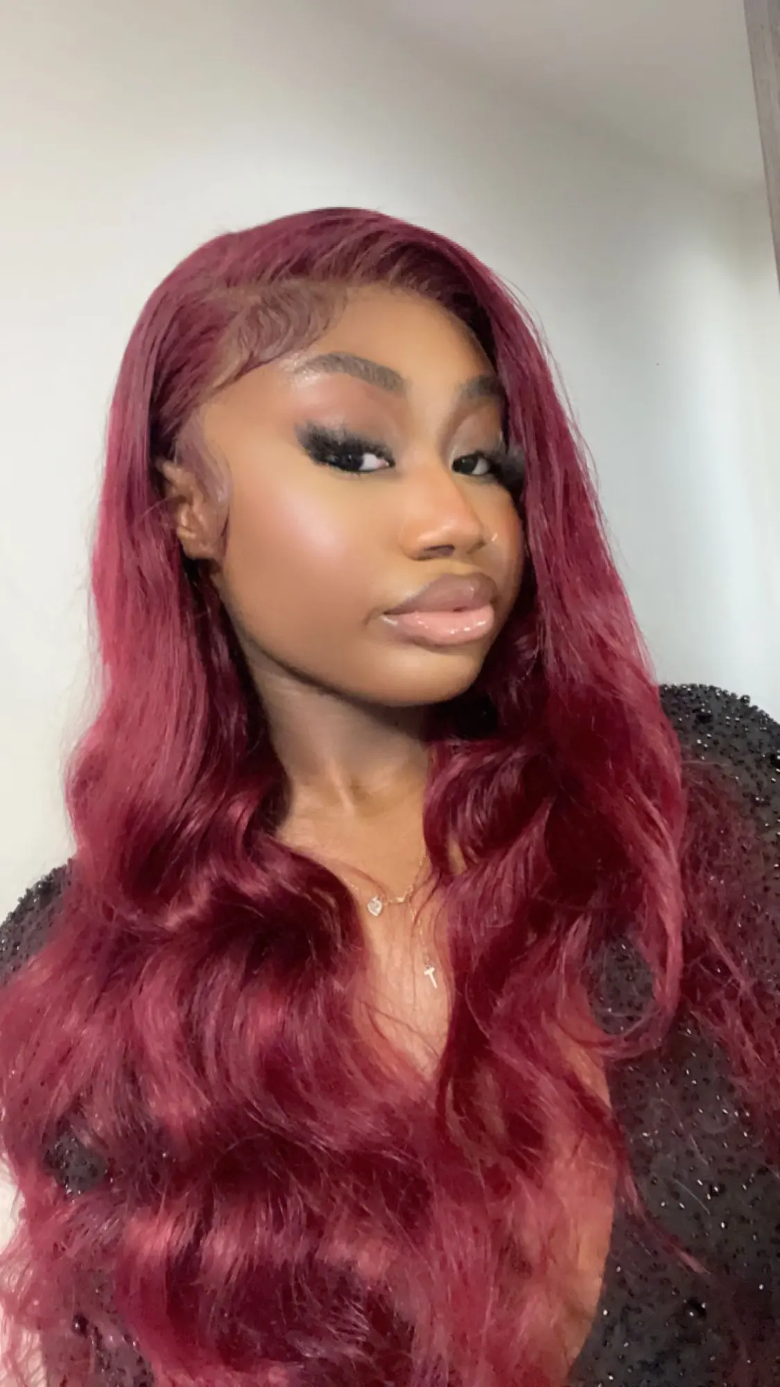 Air Wig Burgundy 13x4 Lace Wigs Wavy Human Hair - KissLove Hair