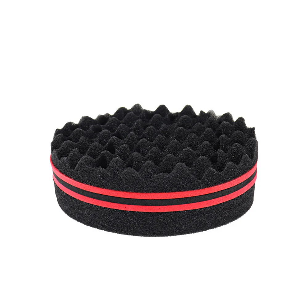 Oval Double Sides Magic Twist Hair Brush Sponge Brush Big Holes Barber Sponge Brush Twist Hair Afro Curl As Hair Care Tools 3