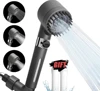 igh-pressure Shower Head 3-mode Adjustable Spray with Massage Brush Filter Rain Shower Faucet Bathroom Accessories 1