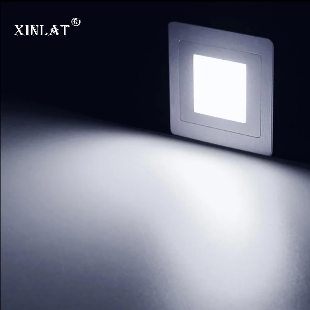 Wall Lamp Light Control+PIR Motion Sensor Stair Lights Led Footlight For Living Room Foyer Bedside Indoor Lighting 220V