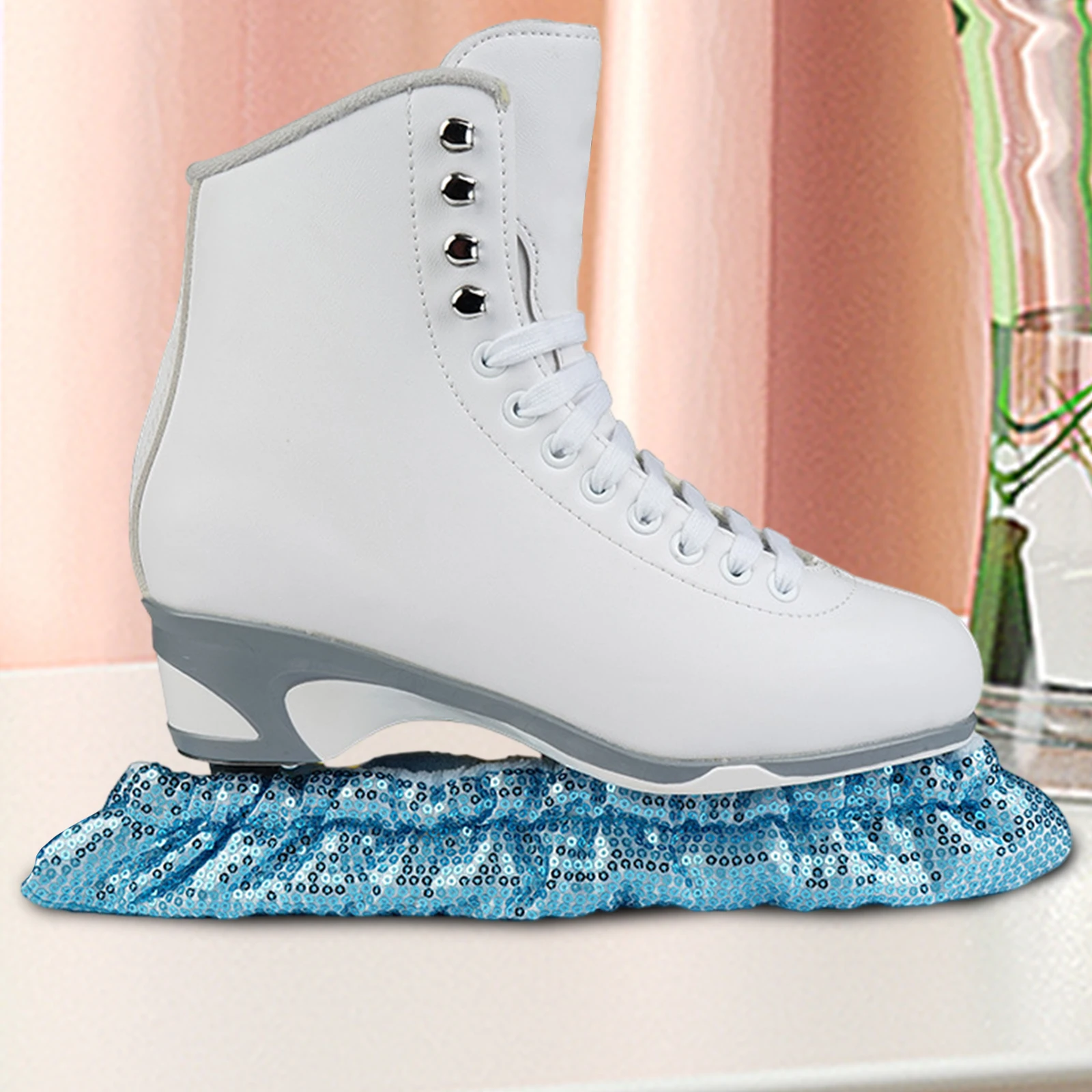1 paio di coperture protettive per lame per pattini da hockey su