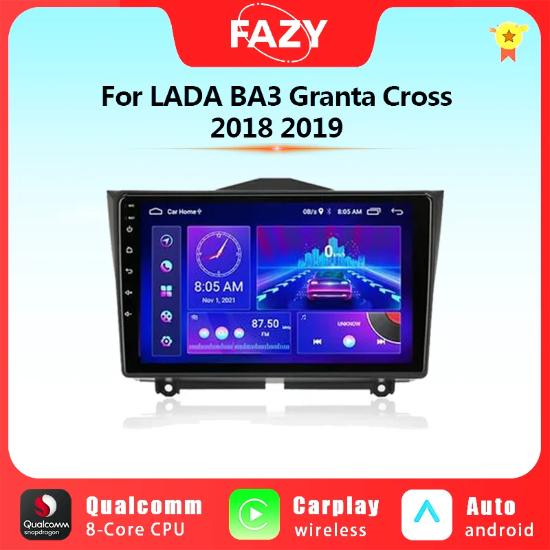 

Android Auto Radio Multimedia Video Player For LADA BA3 Granta Cross 2018 2019 GPS Navigation Carplay Stereo DVD 2 Din Head Unit