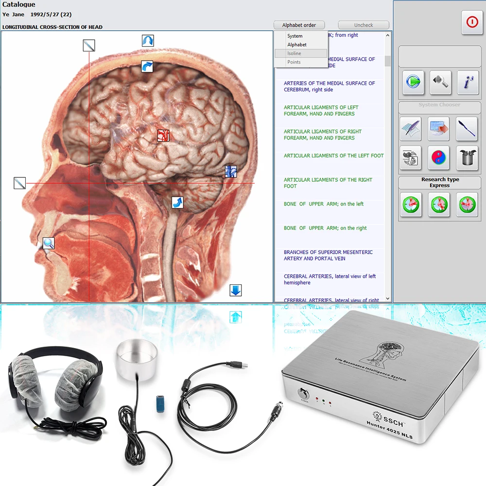 Newest Non-Liner Quantum Analyzer Whole Body Analysis Metapathia Gr Hunter 4025 Nls Health Checking With Report Body Analyzer