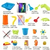 25pcs Beach Table Sand Play Toys Set 4-in-1 Sand Water Table with Fun Sea & Beach Accessories Summer Children Outdoor Games 6