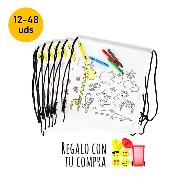 Lote 12 a 48 unidades Estuches de lápices y Mochilas para niños, Detalles  cumpleaños infantil para