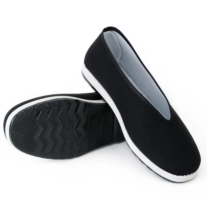 

Old Beijing Cloth Shoes Mens round Mouth Cloth Shoes Breathable Kung Fu Performance Shoes Non-Slip Middle-Aged and Elderly Casua