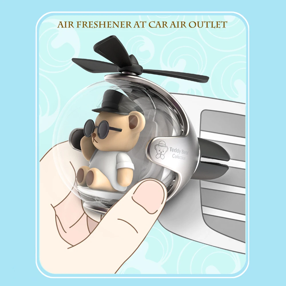 Car Air Fresheners Clip Teddy Bear Car Air Vent Clip Pilot Car Air
