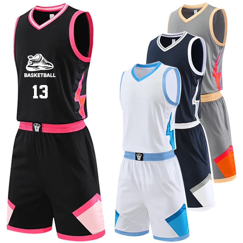 

Цветные Лоскутные размера плюс мужские баскетбольные Джерси наборы персонализированные пользовательские высокого качества Командные тренировки баскетбольная форма костюм