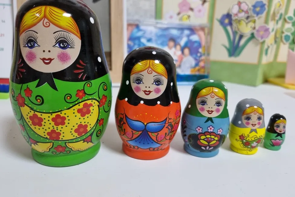 5/10-Layers Houten Russian Nesting Doll Matryoshka Poppen Voor Kinderen Brithday Geschenken Decor Poupée De Nidification Russ photo review