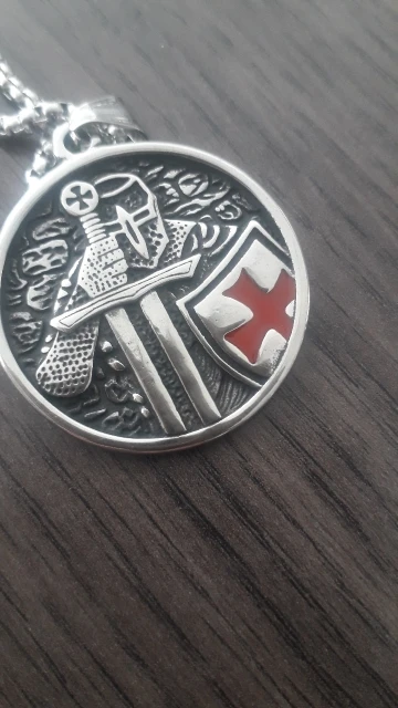 Knight Templar Cross Pendant Necklace