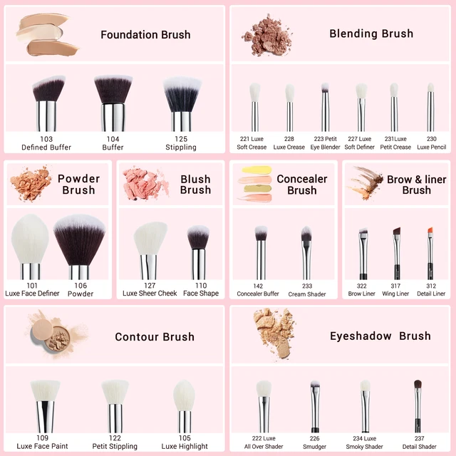 Jessup Makeup brushes 6- 25pcs Make up Brush  3