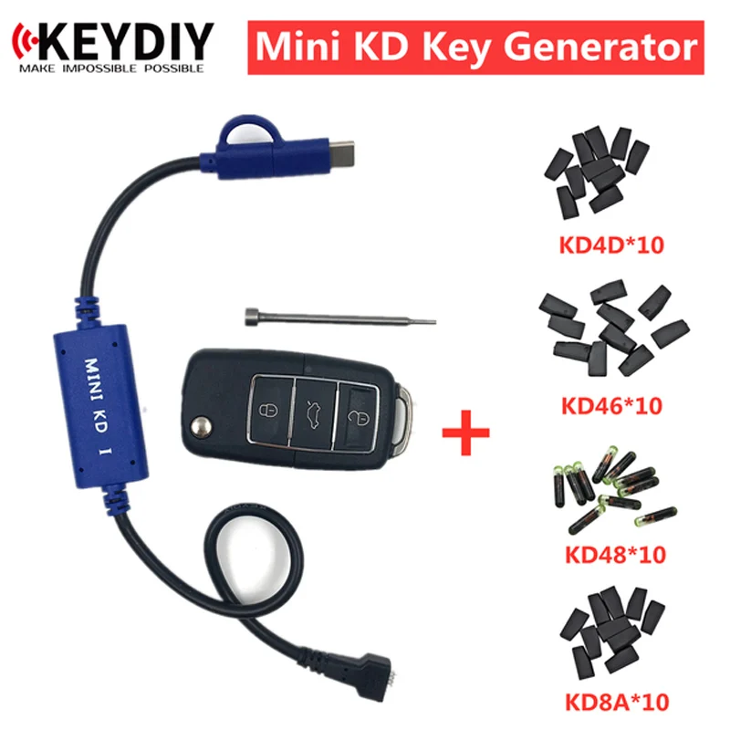 

KEYDIY Mini KD Key Generator Remotes Warehouse in Your Phone Support Android Make More Than 1000 Auto Remotes with KD48/46/4D/4C