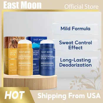 East Moon Men Sandalwood Deodorant Stick Anti Sweating Keep Drying Lasting Fragrance Remove Armpit Odor Underarm Refresh Sticks 1