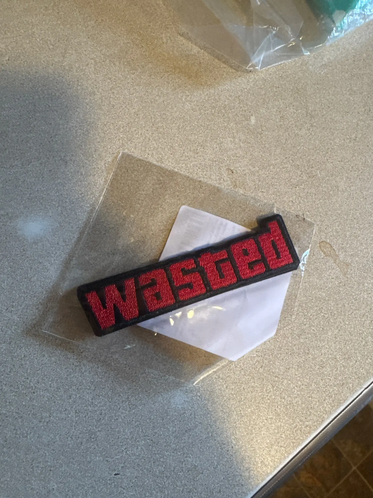 Wasted Gaming Embroidered Patch photo review