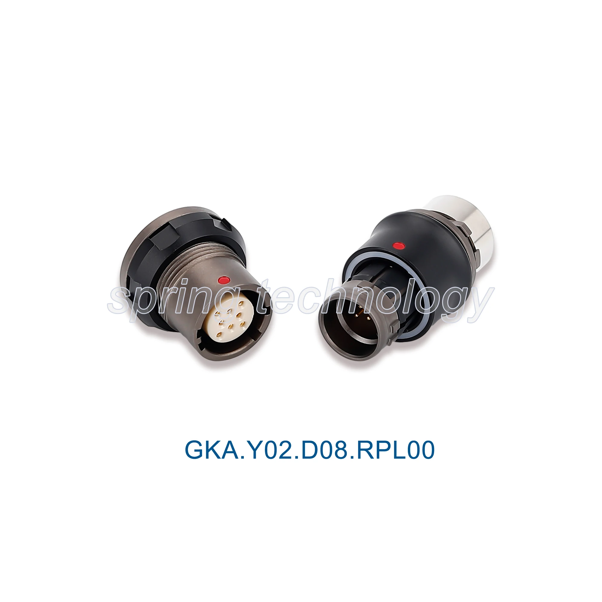 Флуоресцентный многополюсный Ethernet-коннектор GKA.Y02.D08.RPL00, модель Y (art.: 3920c49f461fa) - 3920c49f461fa