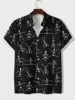 Men's Shirt Soft Comfortable Short Sleeve Shirt Summer Hawaiian Shirt Lines Fashion Design Men's Clothing Extra Large Size 3