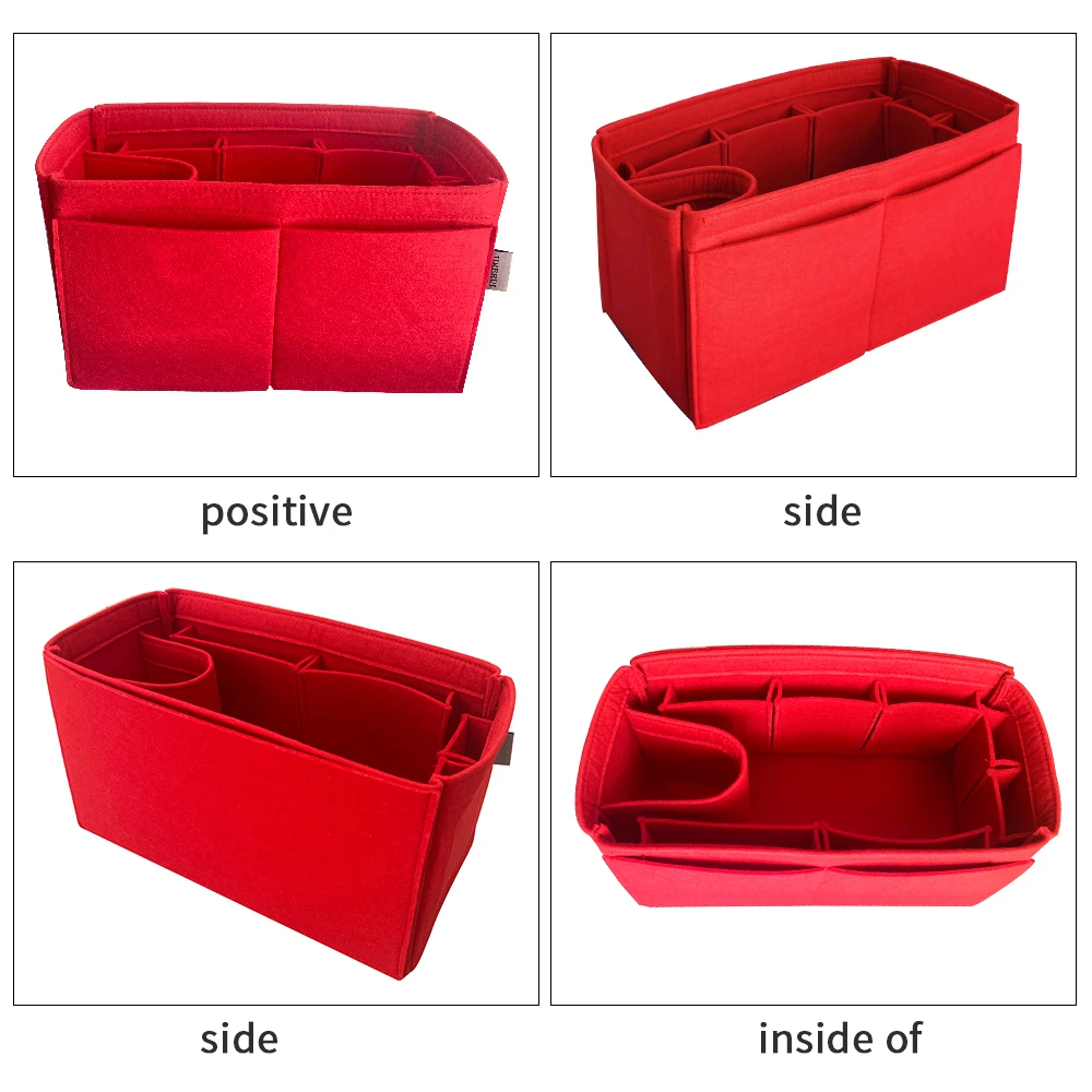 Makeup organizer purse organizer insert For Speedy 20 25 30 35 40 Purse Organizer Insert Felt Makeup Linner Bag