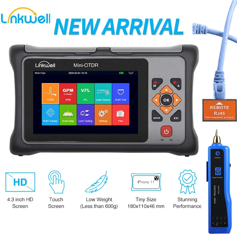Casstaly Mini OTDR Optic Otdr Réflectomètre Optique à Fibre Active