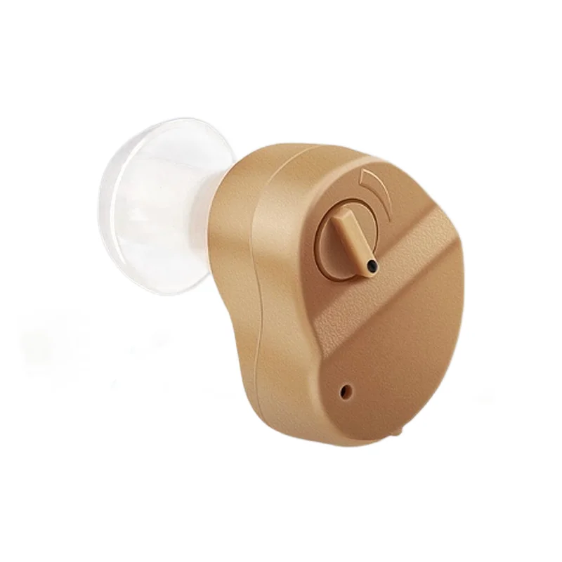 OTC Mini Invisible Hearing Aid Adjustable Volume Assist Carrying Case 3 Size Ear Plugs for Seniors