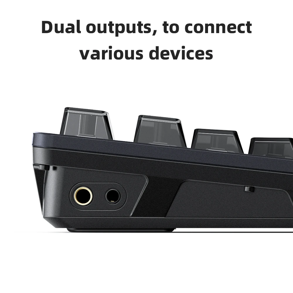 Fiio/jadeaudio kb3 75% mechanische tastatur hifi usb dac für pc 