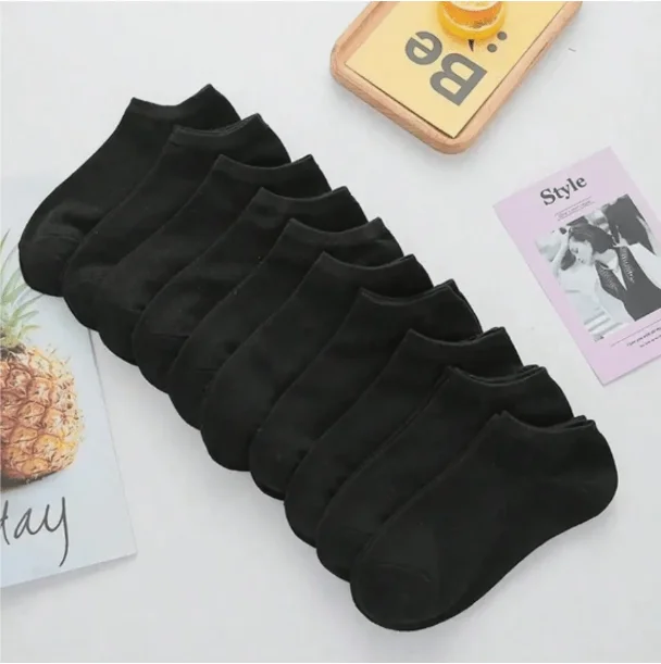 12 Pz Tines Cortos Unitalla Color Negro Suaves Y Comódos