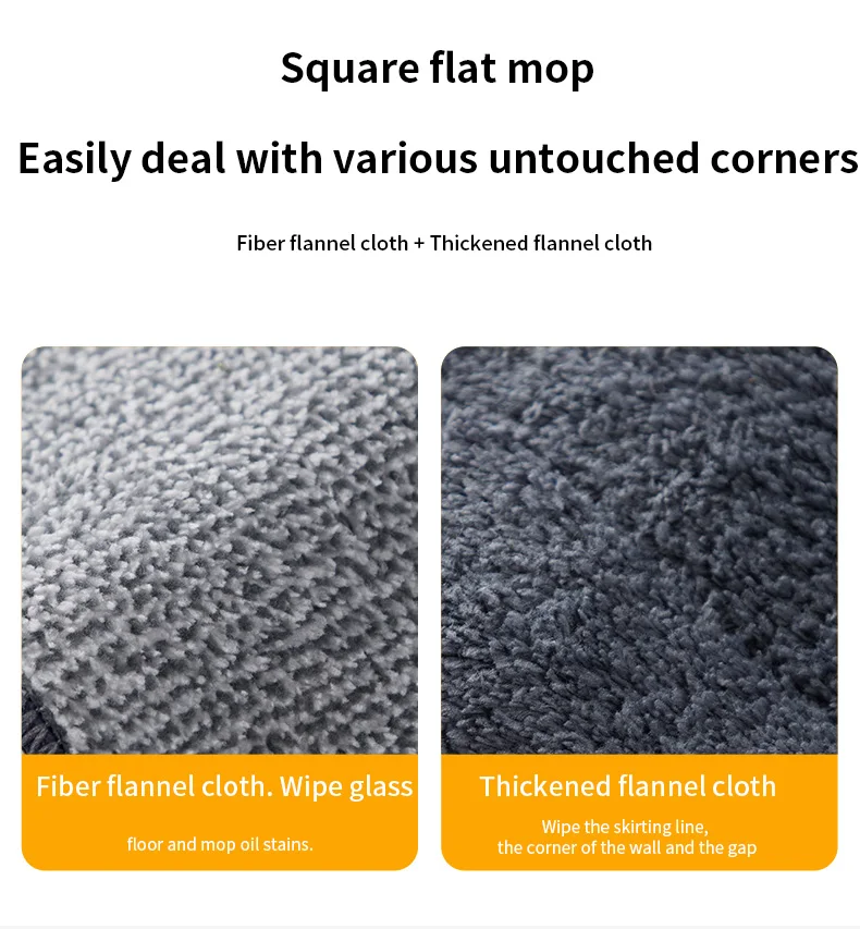 Triangle Microfiber Wall Cleaning Mop With Long Handle Adjustable Dry And Wet Dust Mop For Floor Ceiling Window Wall Cleaning_voghion.com