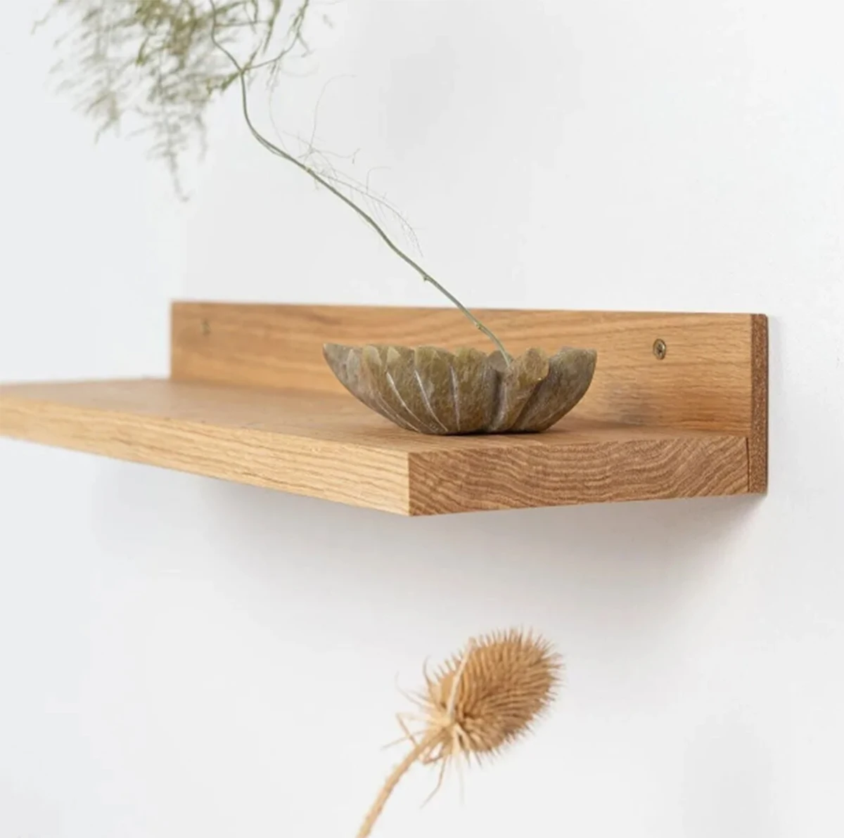 

Wooden Wall Shelf Mounted Living Room Home Decor Easy Install Office With Screws Floating Shelf Book Holder