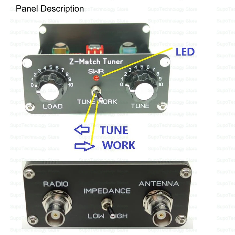 QRP Z-match Manual Antenna Tuner 3-28 MHz