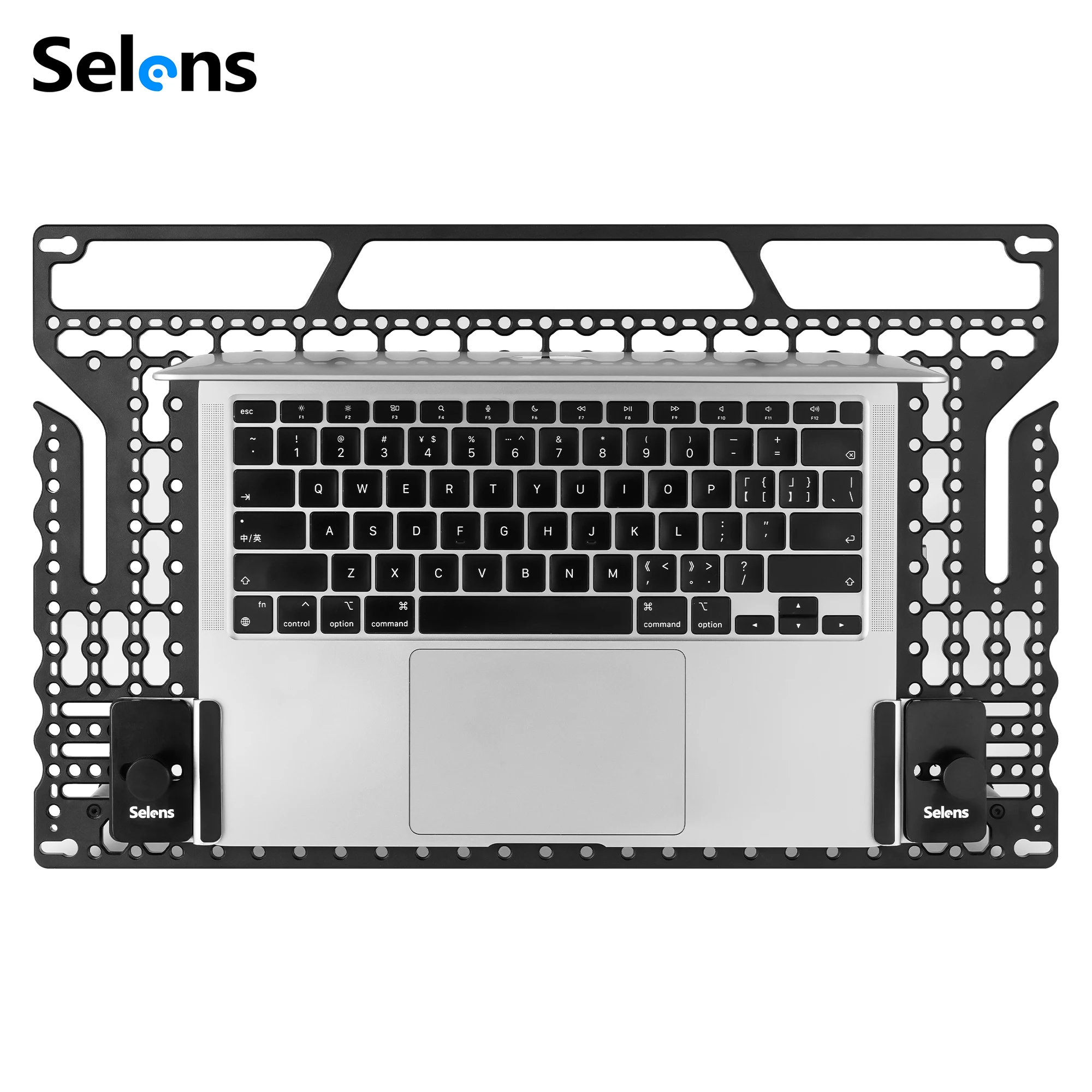 ,17.72x11.22in Universal Aluminum Alloy Laptop Stand Tray with 1/4