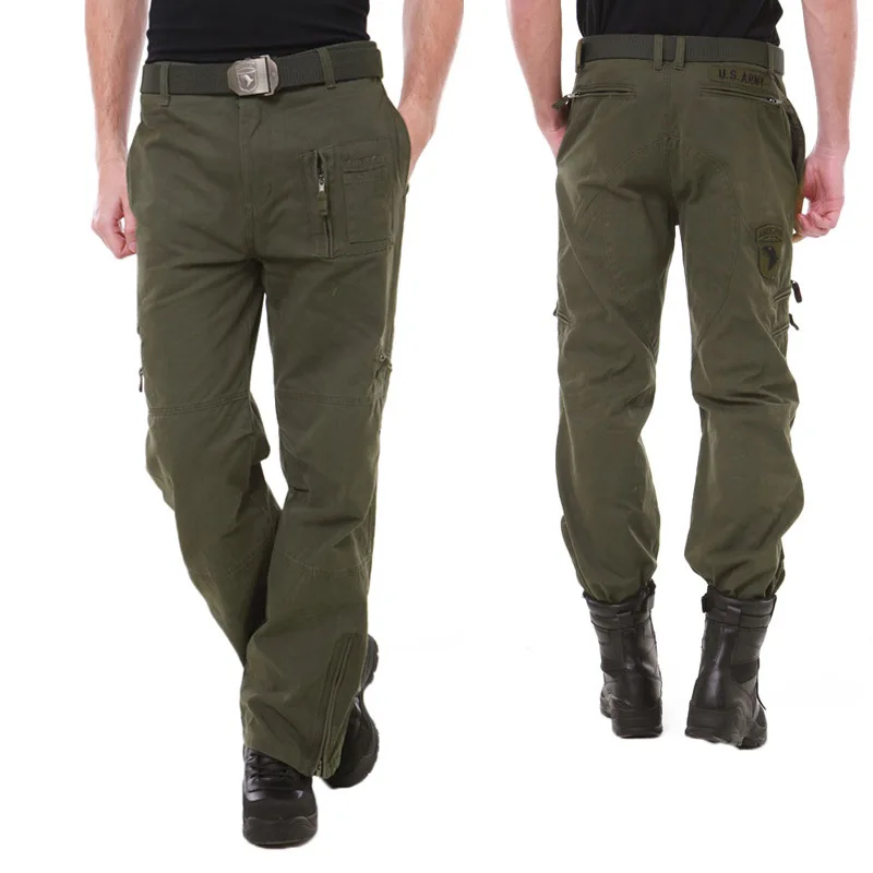 Maikun Luxury Men'S Multi Pocket Military Jeans Casual Training Plus Size Cotton Breathable Army Camouflage Cargo Pants