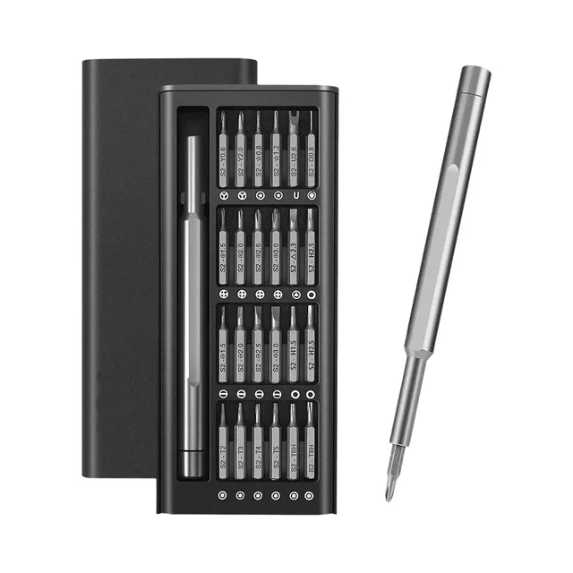 Conjunto de chave de fenda de precisão 28 em 1, chave de fenda magnética profissional , kit de ferramentas manuais para reparo p