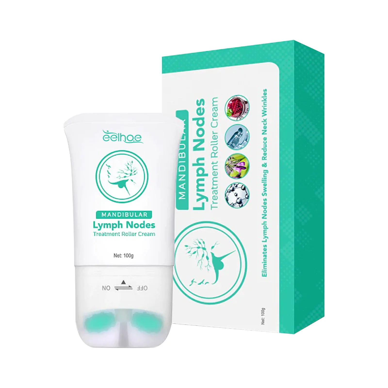 Lymph Node Removal Cream Thyroid Gland Treatment Thyroiditis Pain Relief Cure Sore Throat Anti Swelling Lymphatic Detox Roller