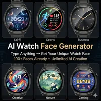 KUMI GW6 Smart Watch 1.43" AMOLED AI ChatGPT Bluetooth Call IP68 Waterproof NFC 100+ Sports Heart Rate Blood Pressure Men - Image 3