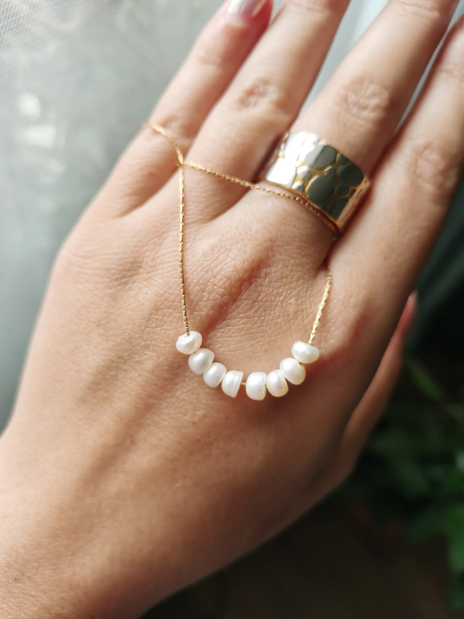 Colar Pérolas Naturais