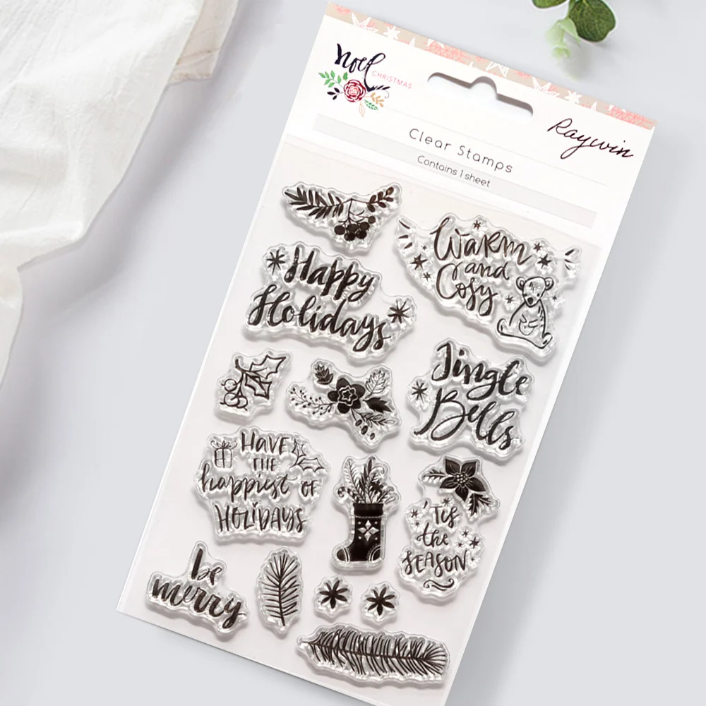 Kreative Pfad Klare Stempel Siegel Transparent Silikon Weihnachten Wiederverwendbare DIY Handwerk Scrapbooking Karte Machen Journaling Dekorationen – Detail 1