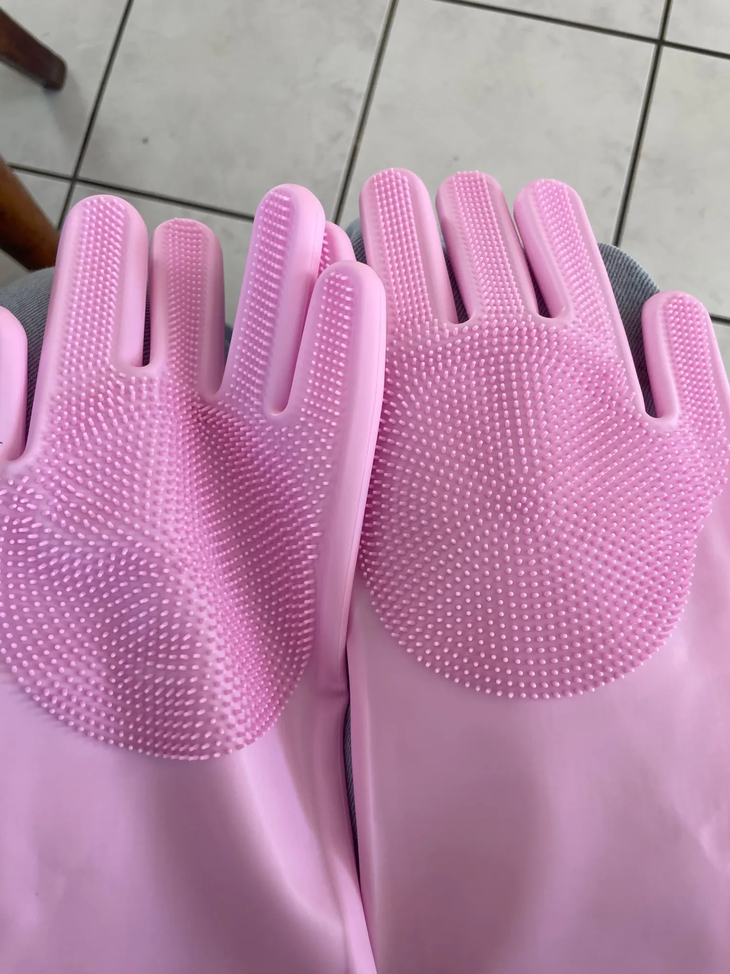 Gants de toilettage pour chien et chat – Silicone doux, épilation, shampoing et nettoyage multifonction photo review