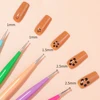5Pcs Professional Nail Brush Double Head Painting Pen Dotting Tools Art Design Fake Nail Diy Drawing Brushes Manicure 3