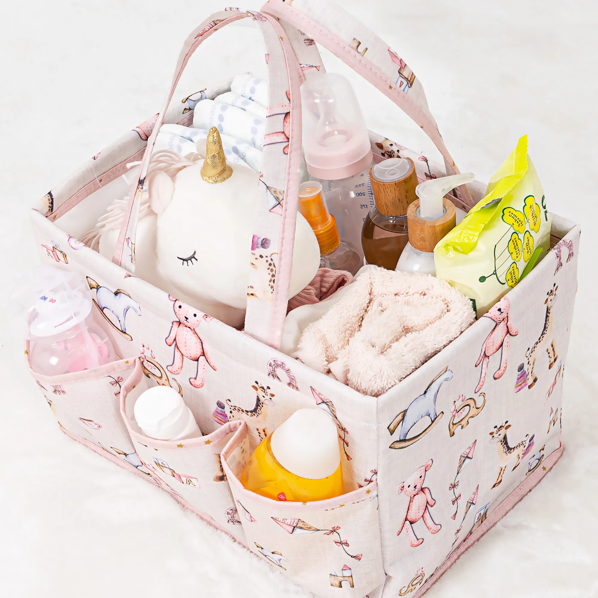 Baby Diaper Handbag Baby Accessory Stroller Bag Nappy Organizer Newborn Single Waterproof Bear Theme Mommy Diaper Storage images - 6