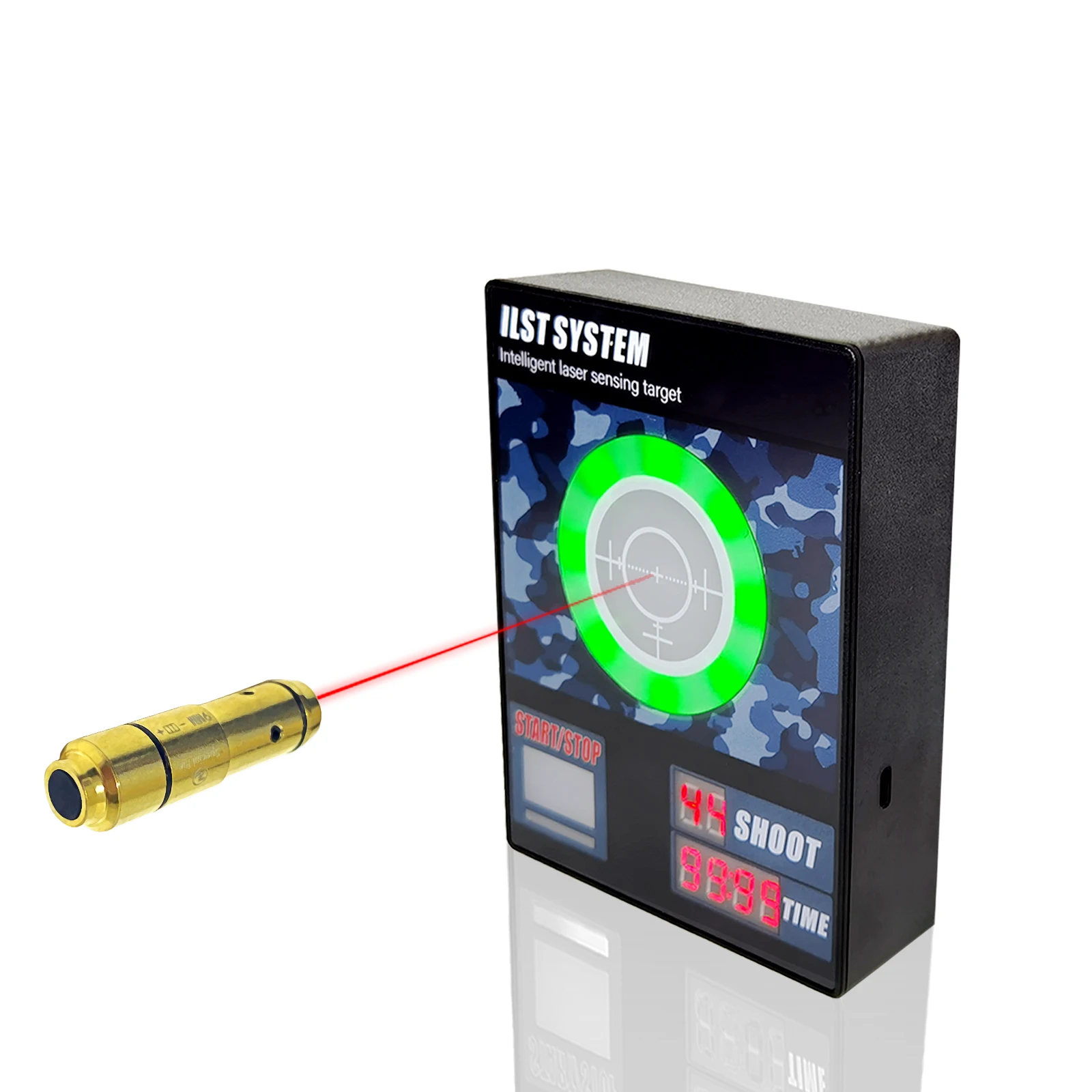9mm/380ACP/38SPL/40S&W/223Rem/45ACP Red Dot Laser Training Bullet Cartridge