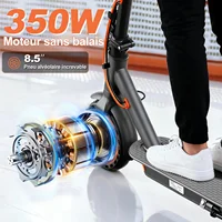Trottinette électrique Todimart T3, moteur 350W, batterie 36V 10.4Ah, trottinette de voyage pliable, pneus pleins de 8.5 pouces 3