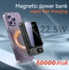 Brand 30000mAh High-Capacity Magnetic Charging Mobile Power Support Fast Charging magsafe power bank For Iphone Samsung Xiaomi 1