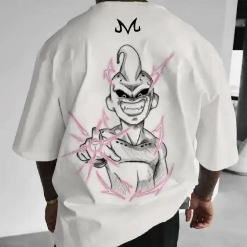 New 3D printed Y2K subculture short sleeved large fashionable casual retro street style comfortable men's short sleeved shirt 2