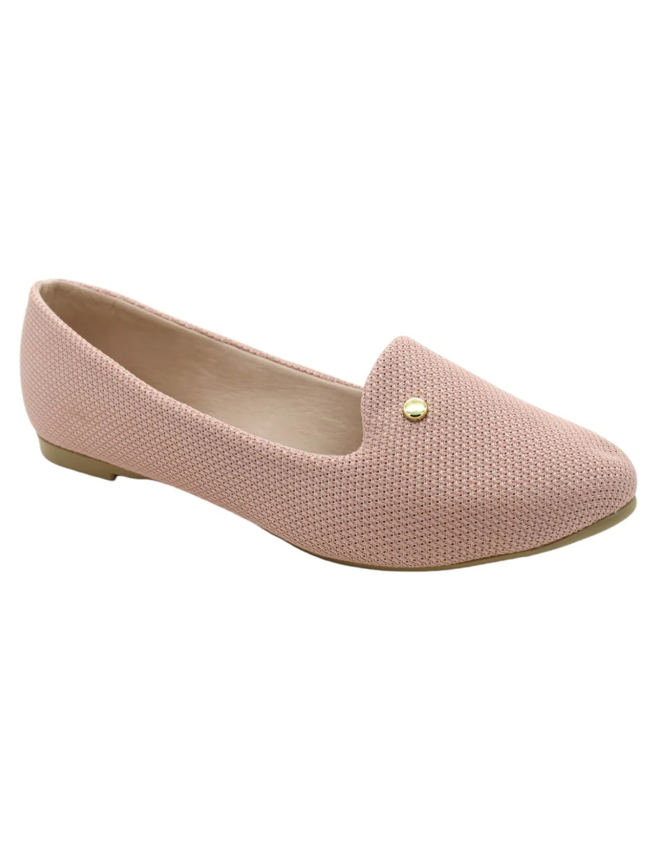 Flats clásicas en Textil RBBASICS – Rosa