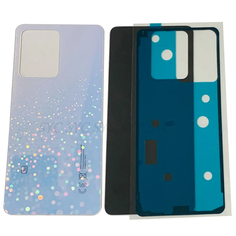 Phone Back Cover Glass Battery Cover Glass Phone Back Cover Rear Door Battery Cover Housing Case For Redmi Note 12 Pro 5G Back Cover with Repair Parts